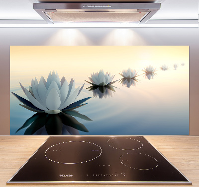Spatplaat keuken Lotusbloemen