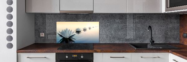 Spatplaat keuken Lotusbloemen
