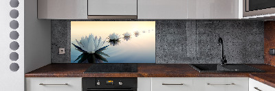Spatplaat keuken Lotusbloemen