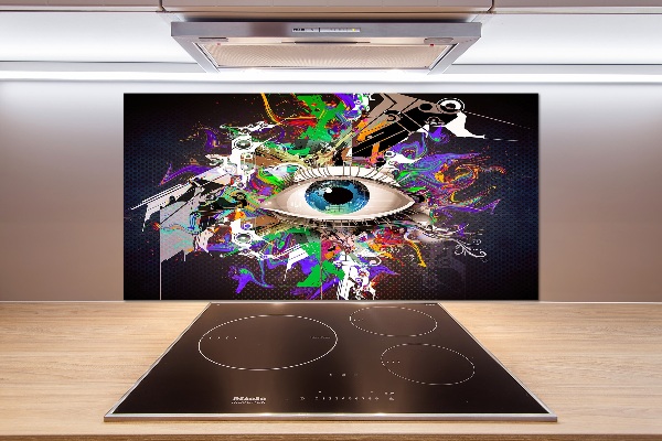 Spatplaat keuken Abstract oog
