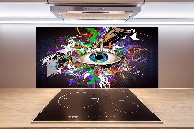 Spatplaat keuken Abstract oog