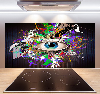Spatplaat keuken Abstract oog