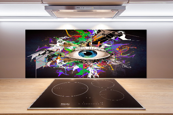 Spatplaat keuken Abstract oog
