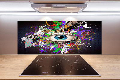 Spatplaat keuken Abstract oog