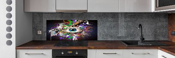 Spatplaat keuken Abstract oog