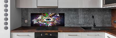 Spatplaat keuken Abstract oog