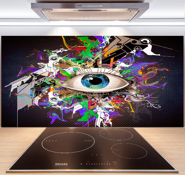 Spatplaat keuken Abstract oog