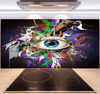 Spatplaat keuken Abstract oog