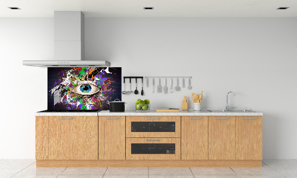 Spatplaat keuken Abstract oog