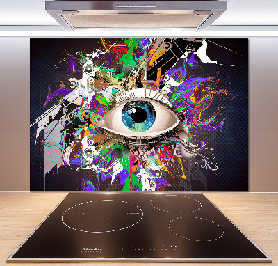 Spatplaat keuken Abstract oog