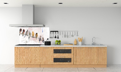 Spatplaat keuken Vogels op een tak