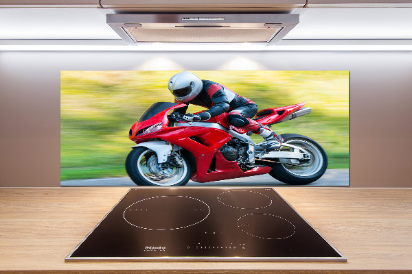 Spatscherm keuken Motorfiets