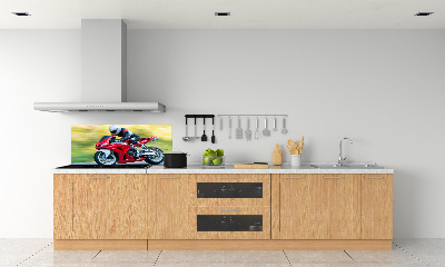 Spatscherm keuken Motorfiets