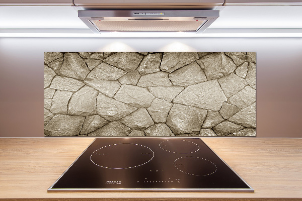 Spatplaat keuken Stenen muur