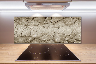 Spatplaat keuken Stenen muur