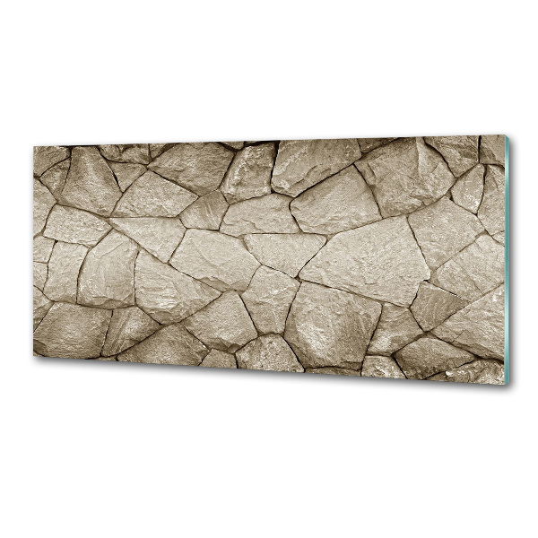 Spatplaat keuken Stenen muur