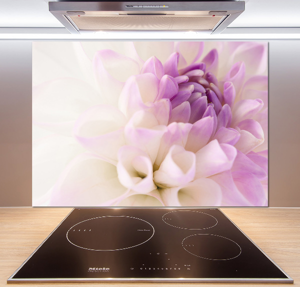 Keuken achterwand Witte dahlia