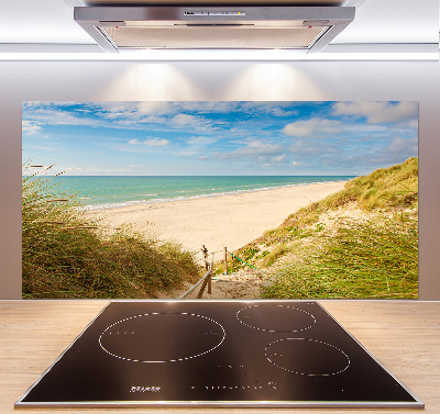 Spatscherm keuken duinen aan zee