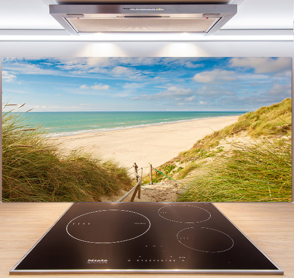 Spatscherm keuken duinen aan zee