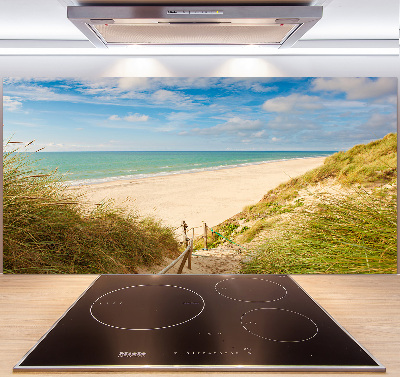 Spatscherm keuken duinen aan zee