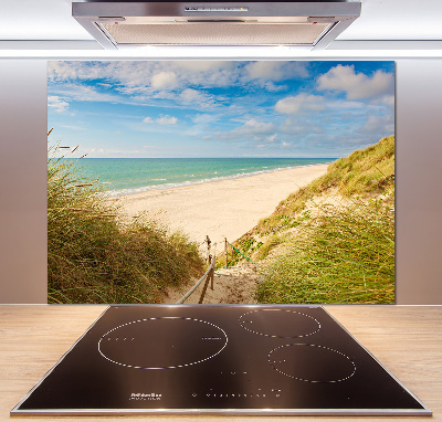 Spatscherm keuken duinen aan zee