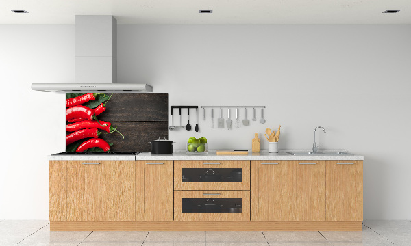 Keuken achterwand Chilipepers