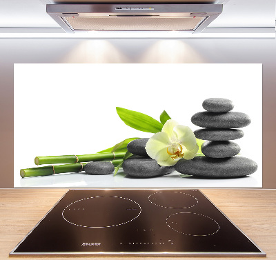 Glazen achterwand keuken Orchidee