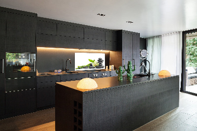 Glazen achterwand keuken Orchidee