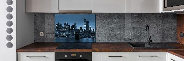Spatplaat keuken New York 's nachts