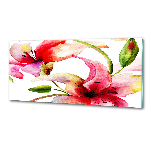 Keuken achterwand Lelie