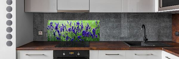 Spatscherm keuken Lavendel