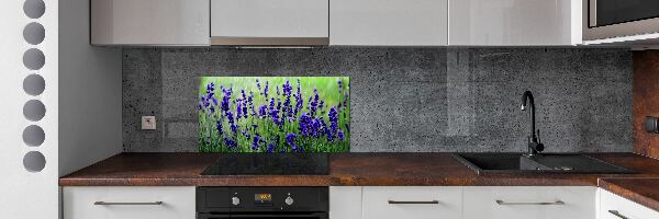 Spatscherm keuken Lavendel