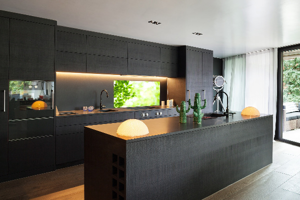 Spatplaat keuken Bladeren