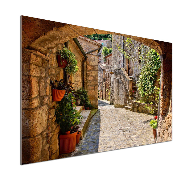 Spatplaat keuken Een charmante straat