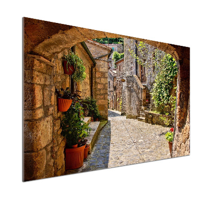 Spatplaat keuken Een charmante straat