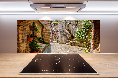 Spatplaat keuken Een charmante straat