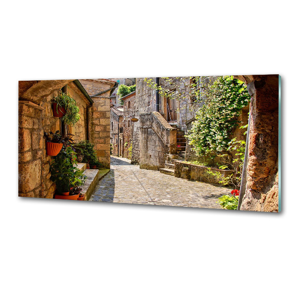 Spatplaat keuken Een charmante straat