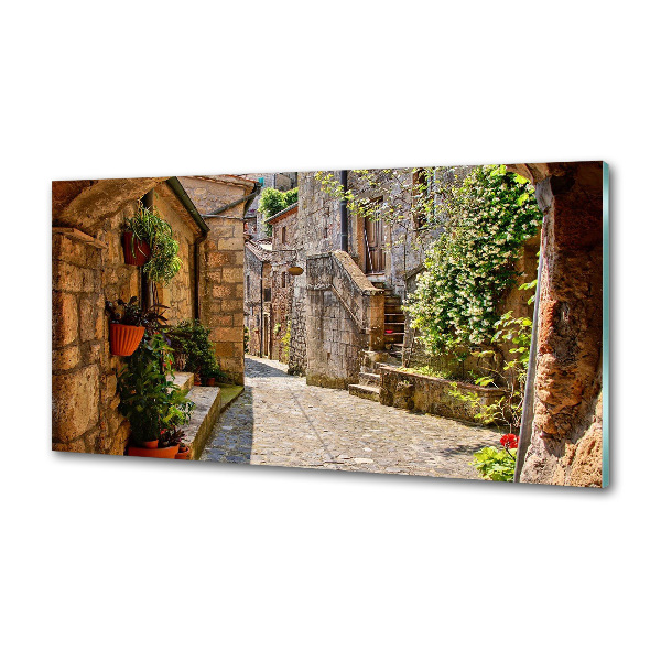 Spatplaat keuken Een charmante straat