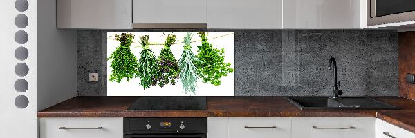 Achterwand keuken Kruiden aan een touwtje