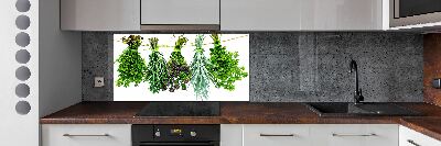 Achterwand keuken Kruiden aan een touwtje