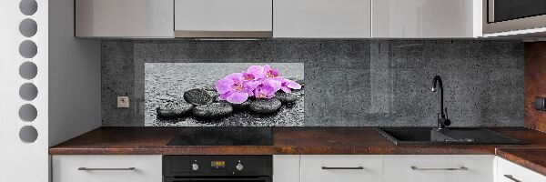 Keuken achterwand Orchideeënstenen