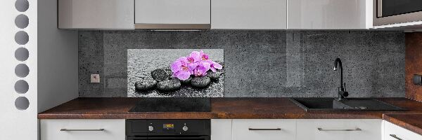 Keuken achterwand Orchideeënstenen