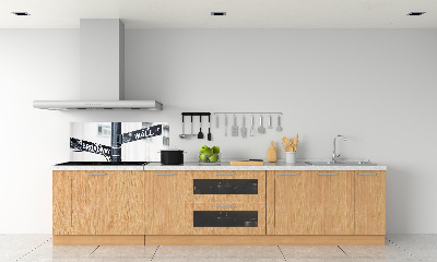 Keuken achterwand Wall Street-bord