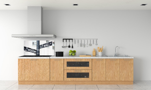 Keuken achterwand Wall Street-bord