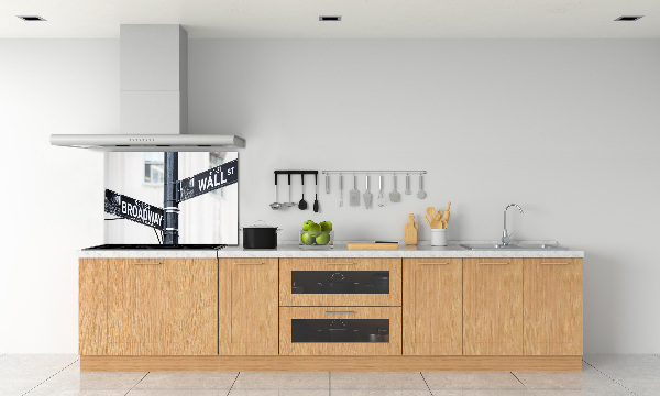 Keuken achterwand Wall Street-bord