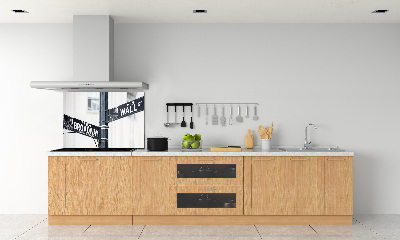 Keuken achterwand Wall Street-bord