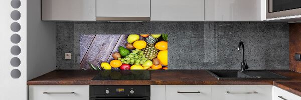 Spatplaat keuken Fruit aan hout