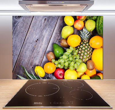 Spatplaat keuken Fruit aan hout