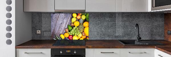 Spatplaat keuken Fruit aan hout