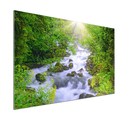 Glazen achterwand keuken Bergrivier